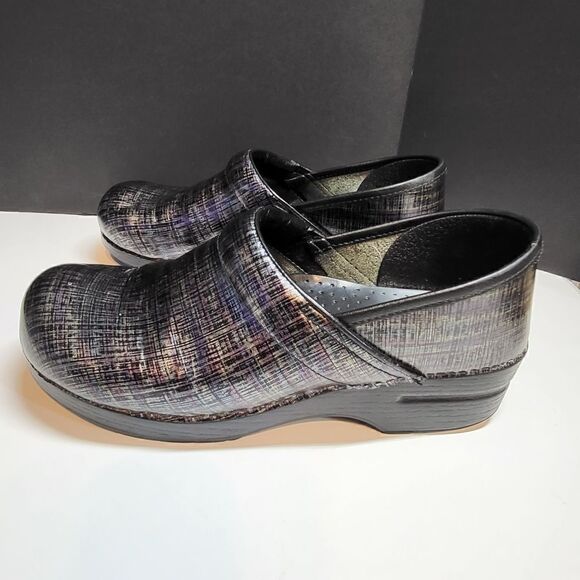 Dansko Women's Black Multi Colored Clogs - Picture 5 of 7